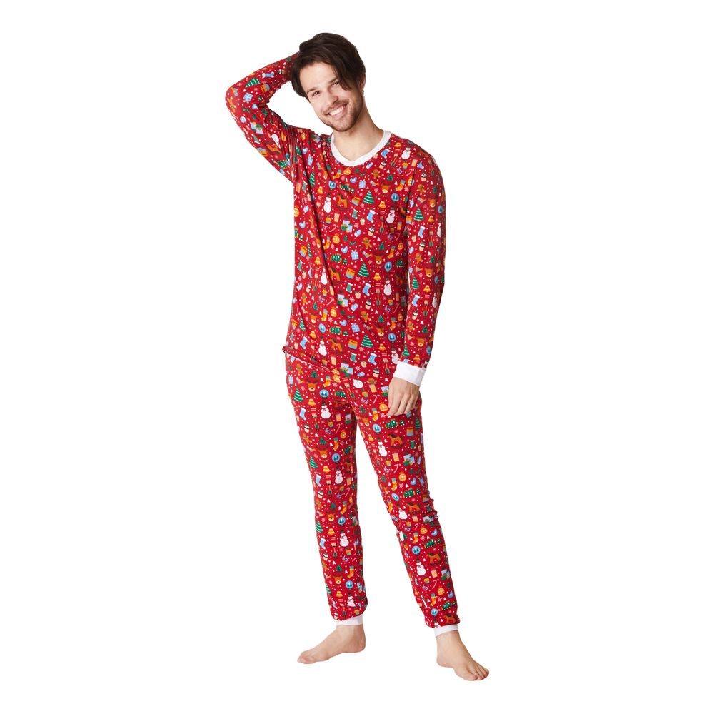 Juledrøm Rød Julepyjamas Herre