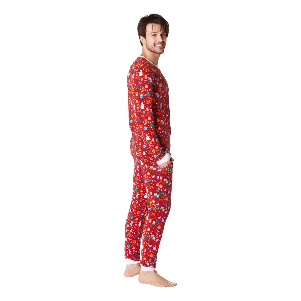 Juledrøm Rød Julepyjamas Herre