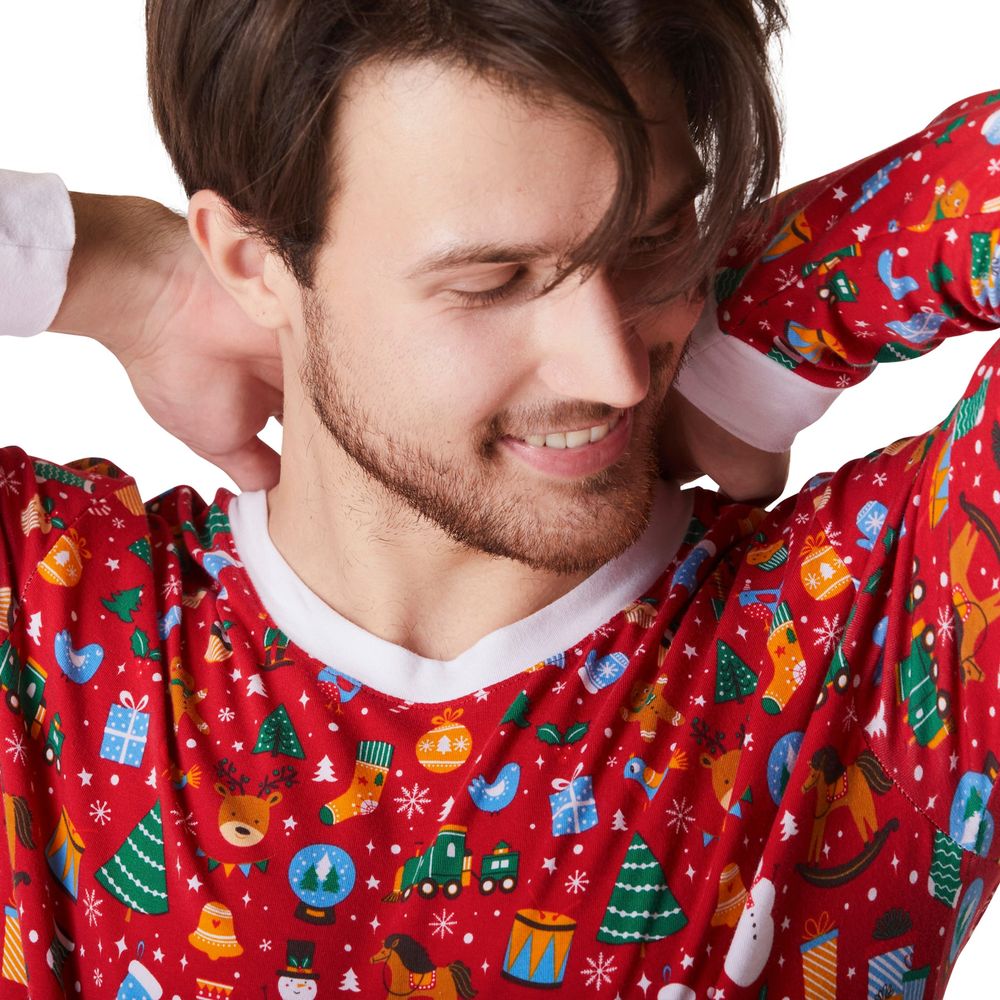 Juledrøm Rød Julepyjamas Herre