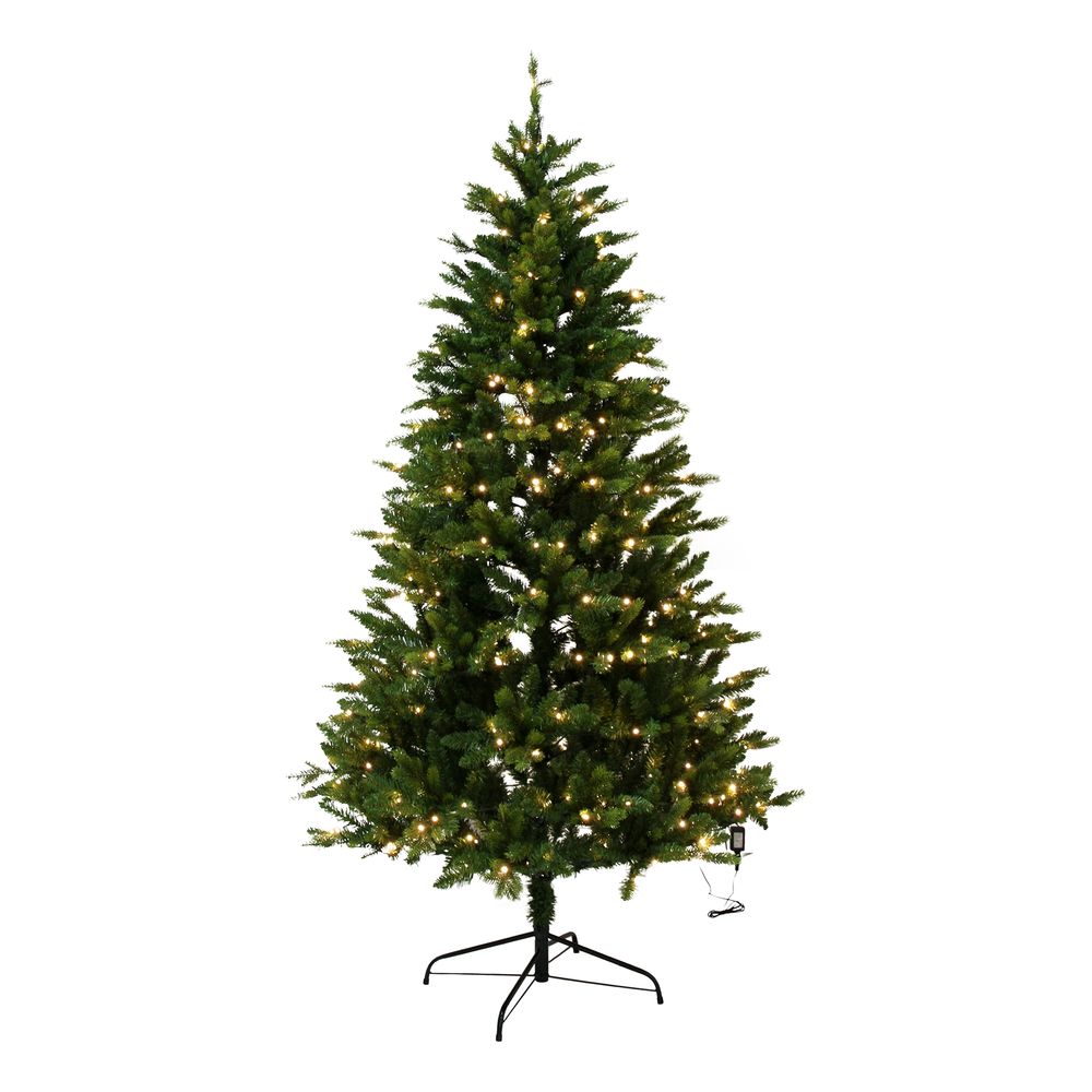 Plastjuletre med LED-belysning