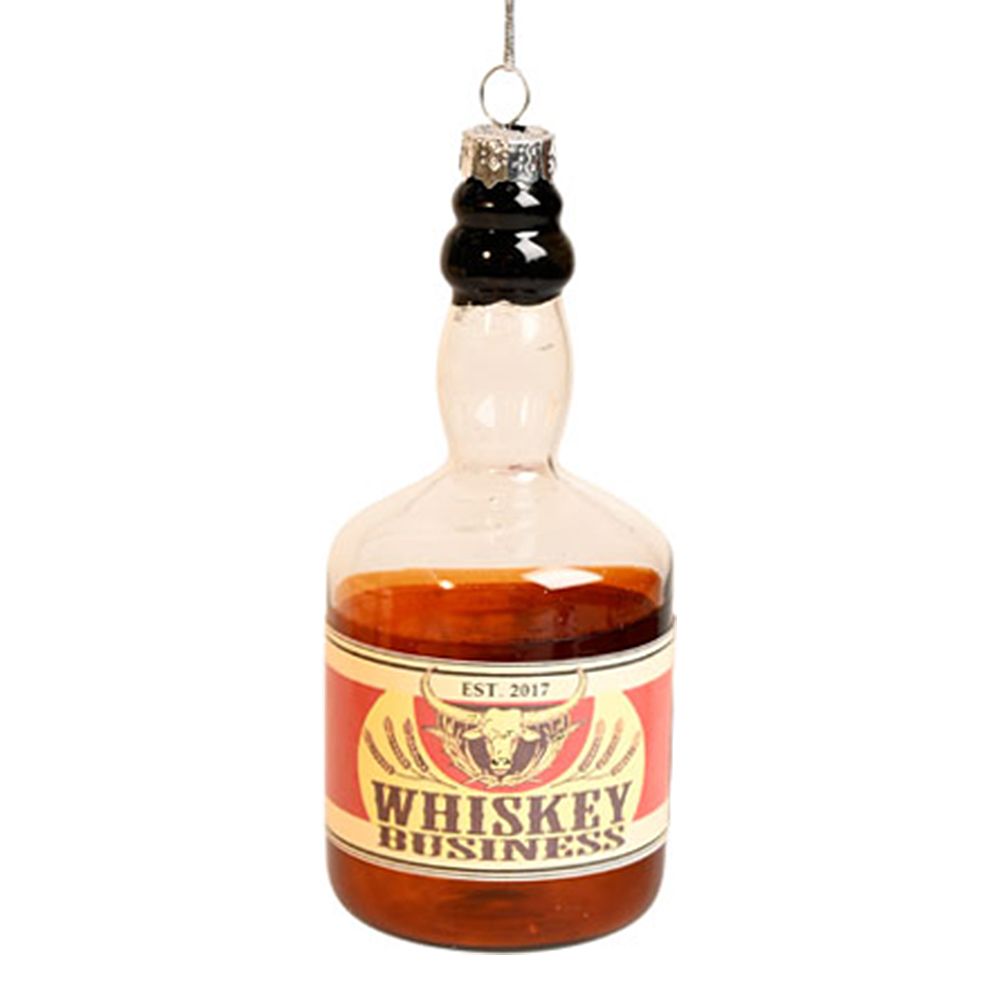 Juletrekule av Glass Whiskeyflaske