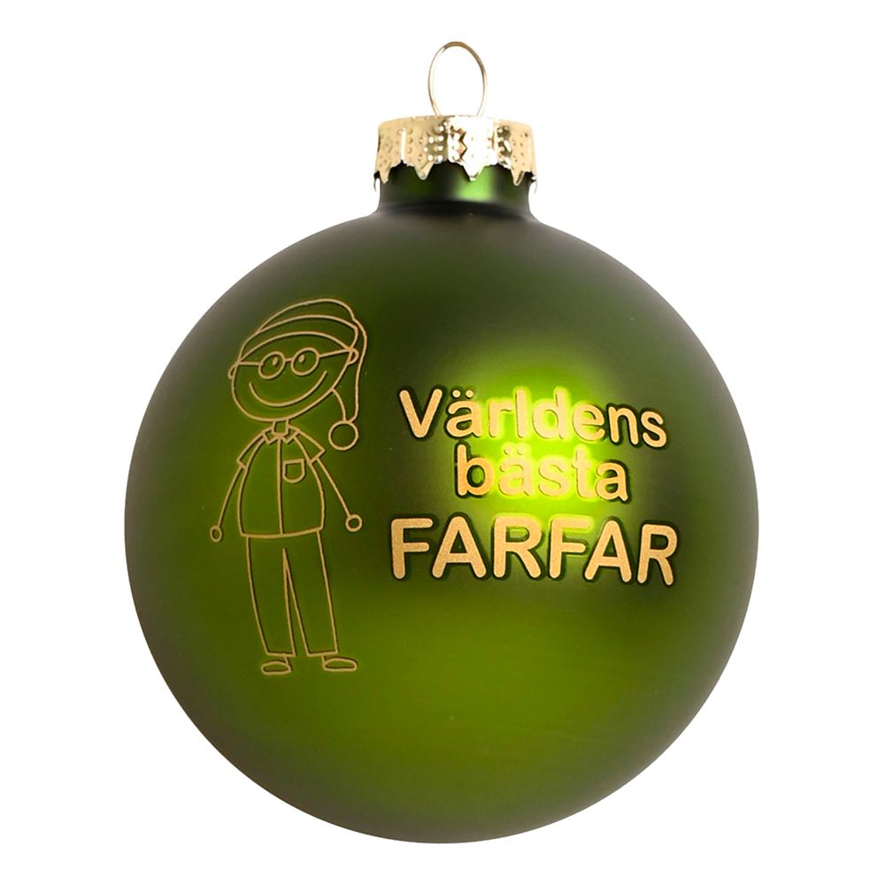 Julgranskula Världens Bästa Farfar