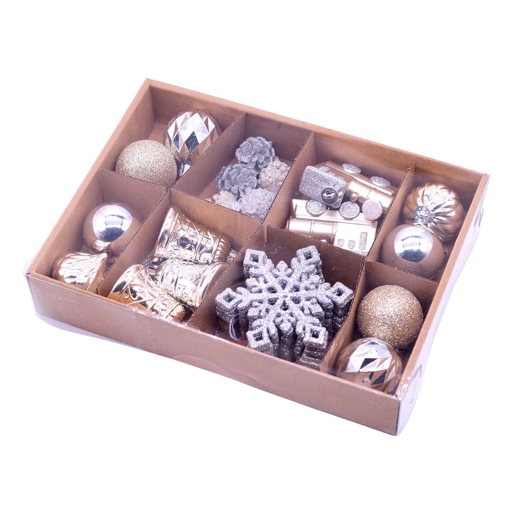Julgranskulor Silver/Guld Mix