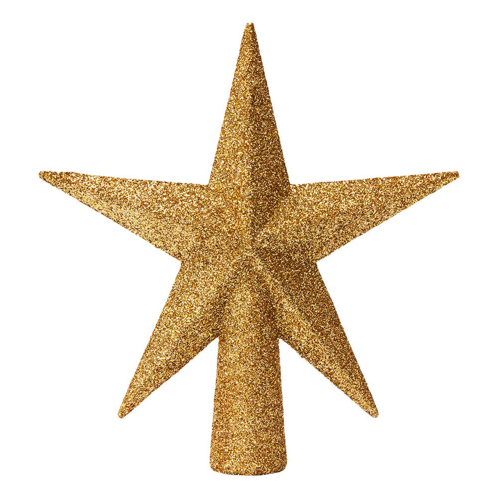 Juletrestjerne Gull Glitter
