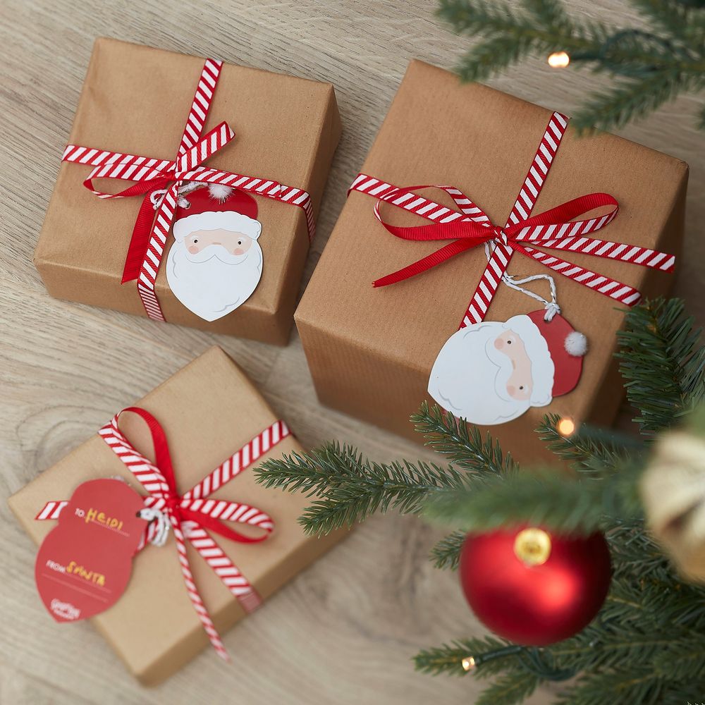 Julklappsetiketter Tomte Kit