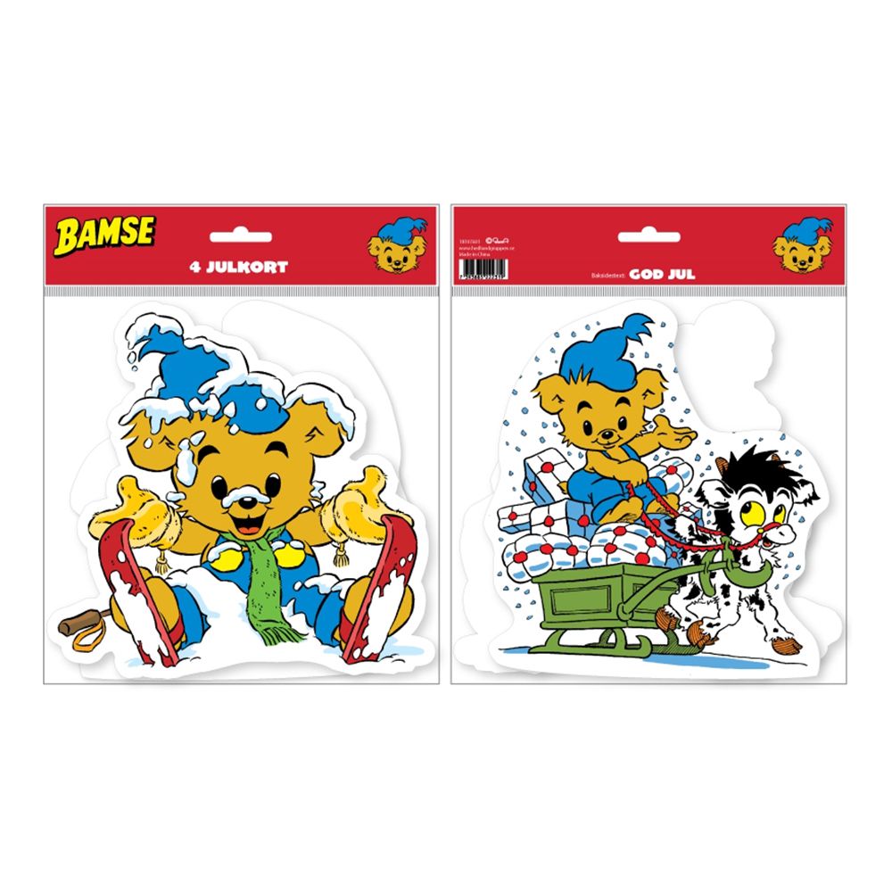 Joulukortit Bamse
