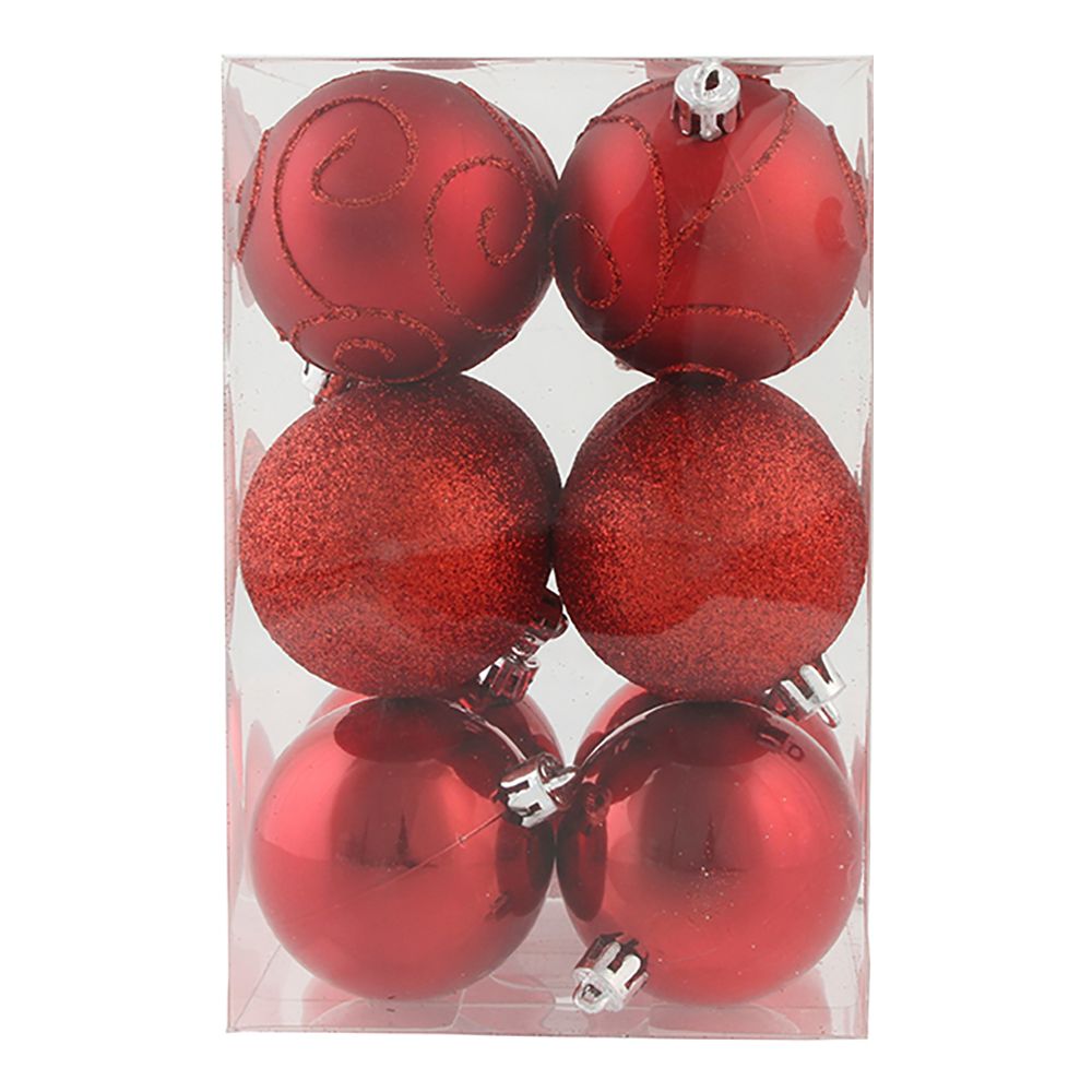 Julkulor Röd Runda