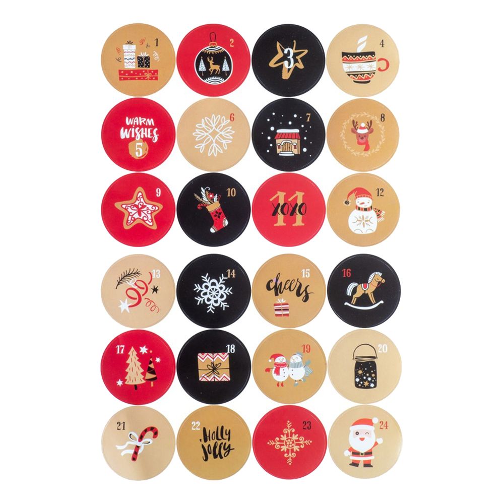 Julstickers Siffror