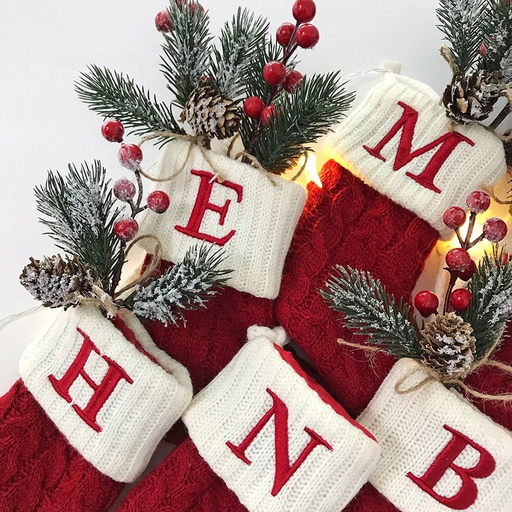 Liten Julstrumpa med Bokstav