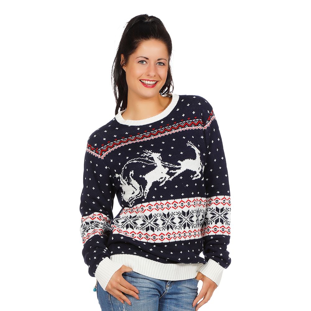 Jultröja Blå Julsläde