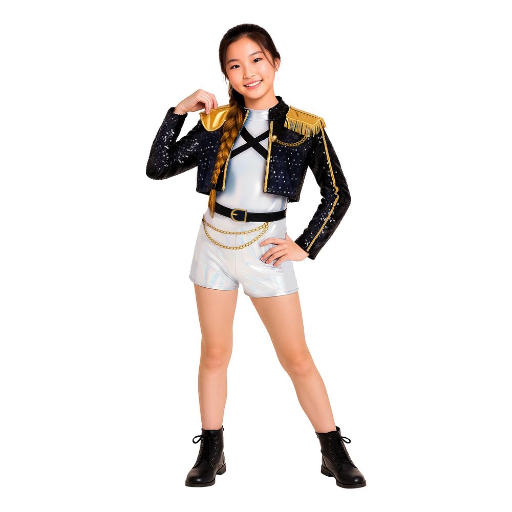 K-pop Star Silver Leader Børnekostume