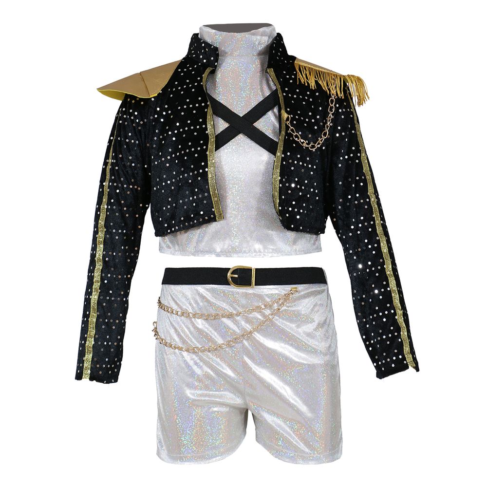 K-pop Star Silver Leader Børnekostume