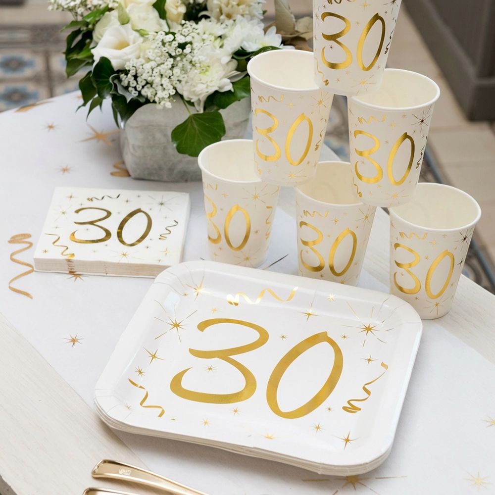 Kaffeservetter 30 Guld