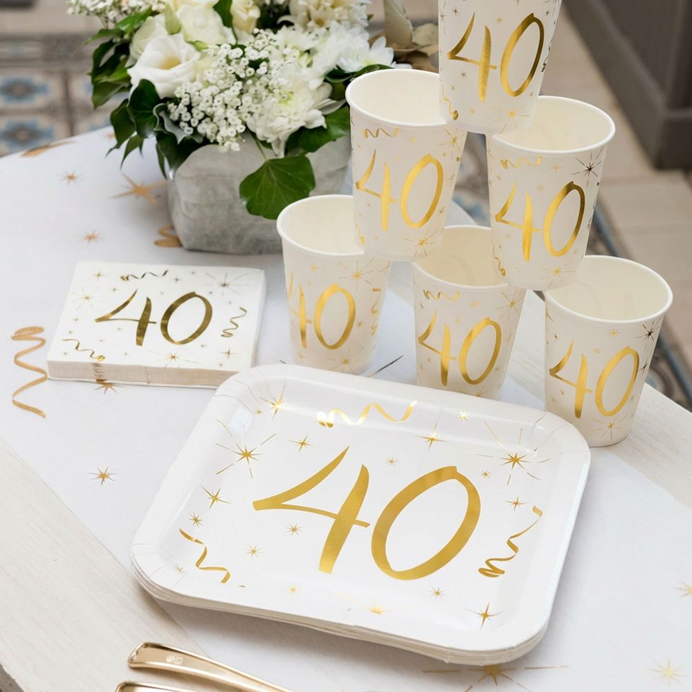 Servietter 40 Gull