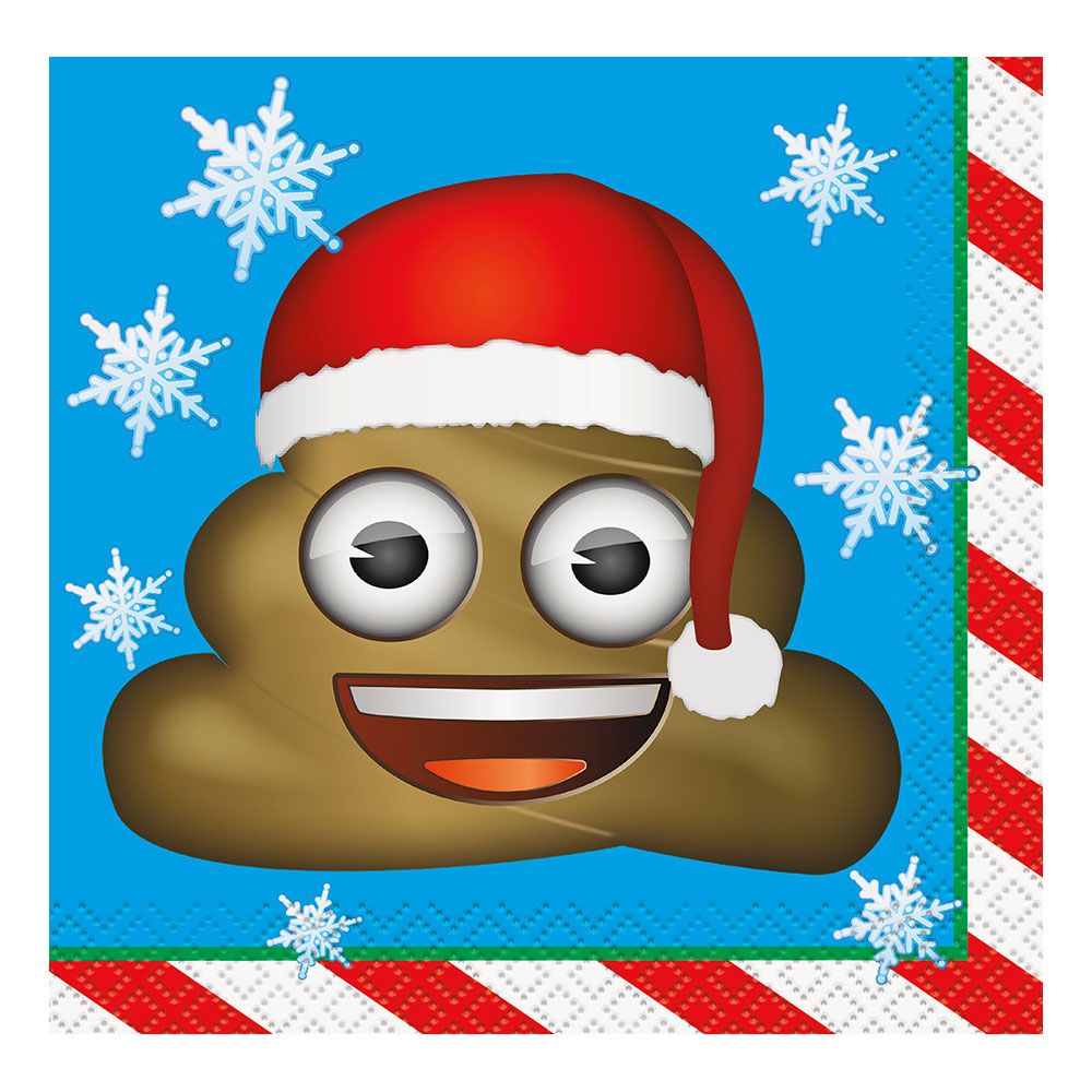 Kaffeservietter Emoji Julaften