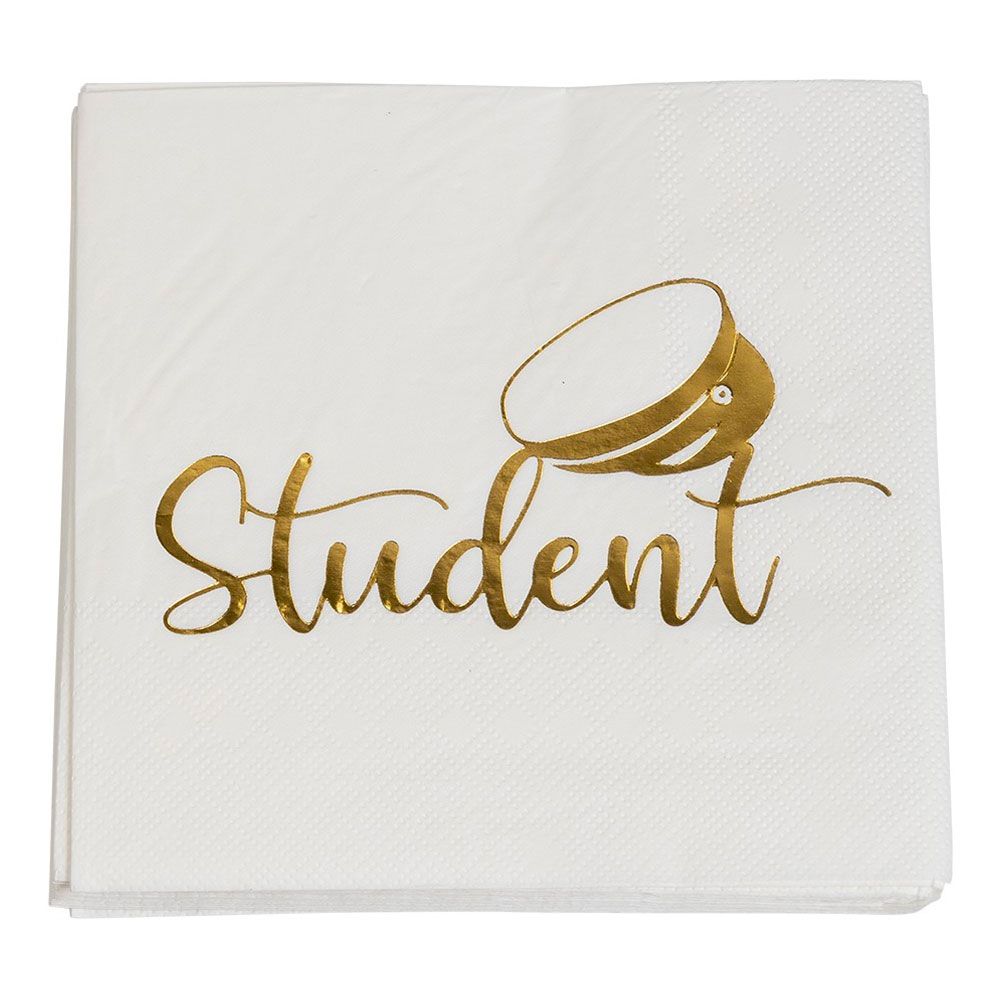 Kahviservietit Student Kulta