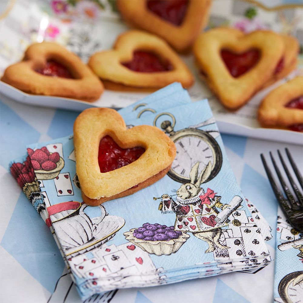 Kaffeservietter Tea Party Alice Wonderland
