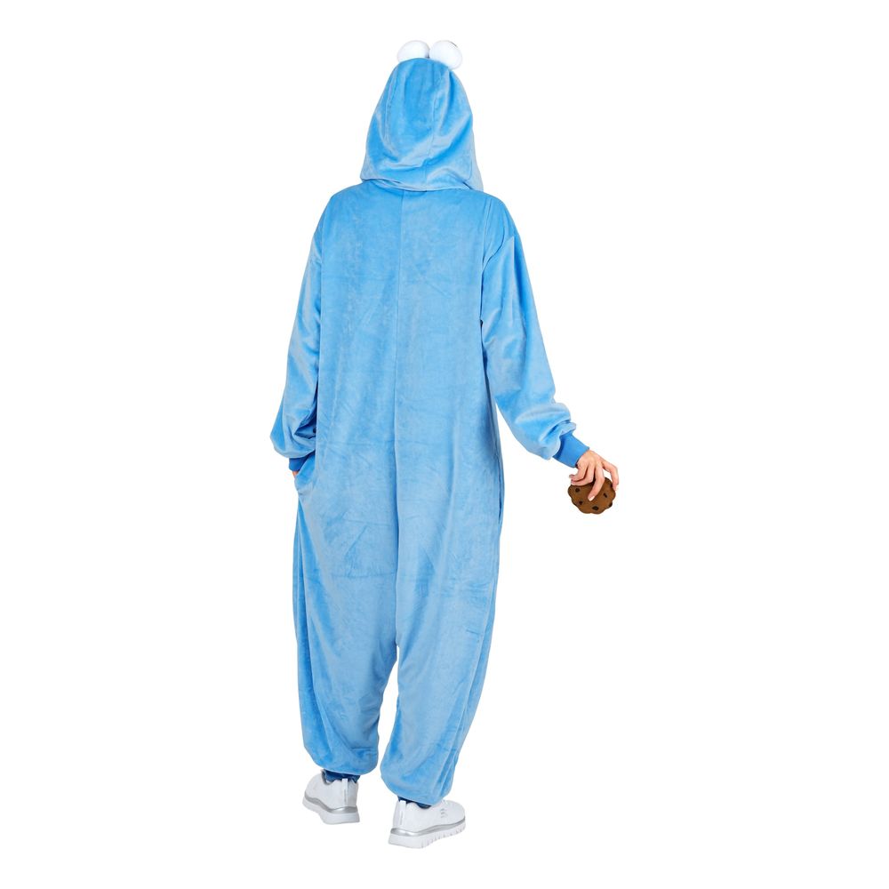 Kakmonster Blå Onesie Kostume