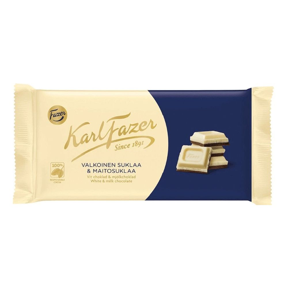 Karl Fazer Vit Choklad & Mjölkchoklad