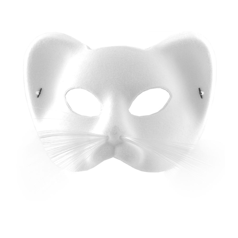 Katt Sammet Halvmask