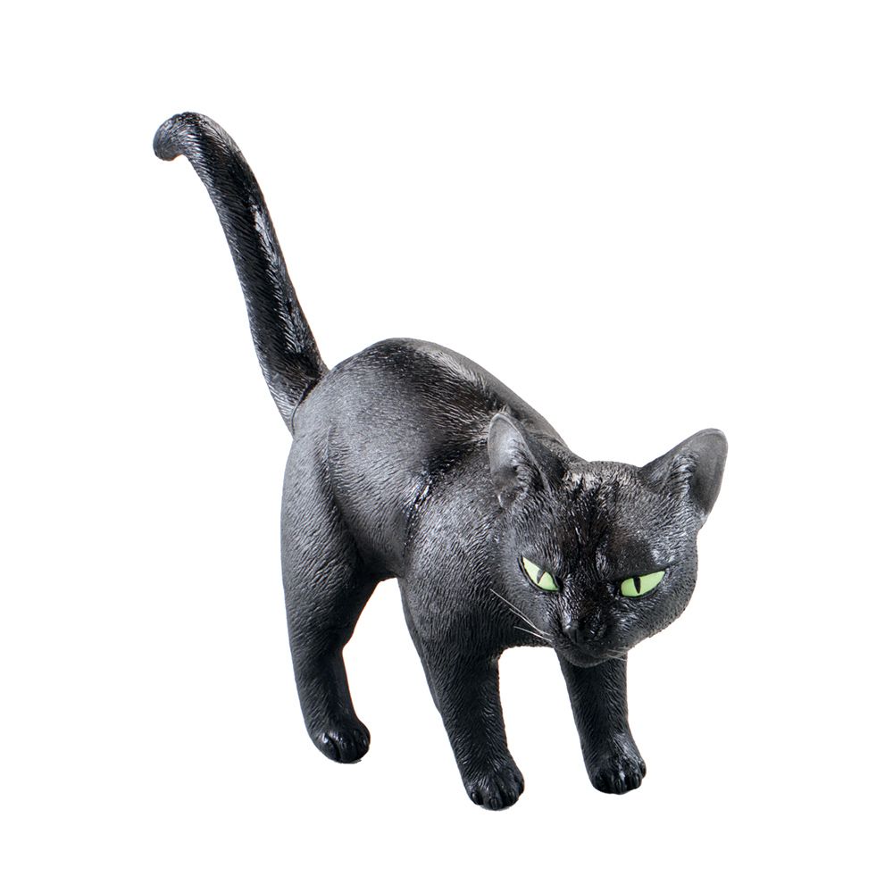 Svart Katt i Gummi