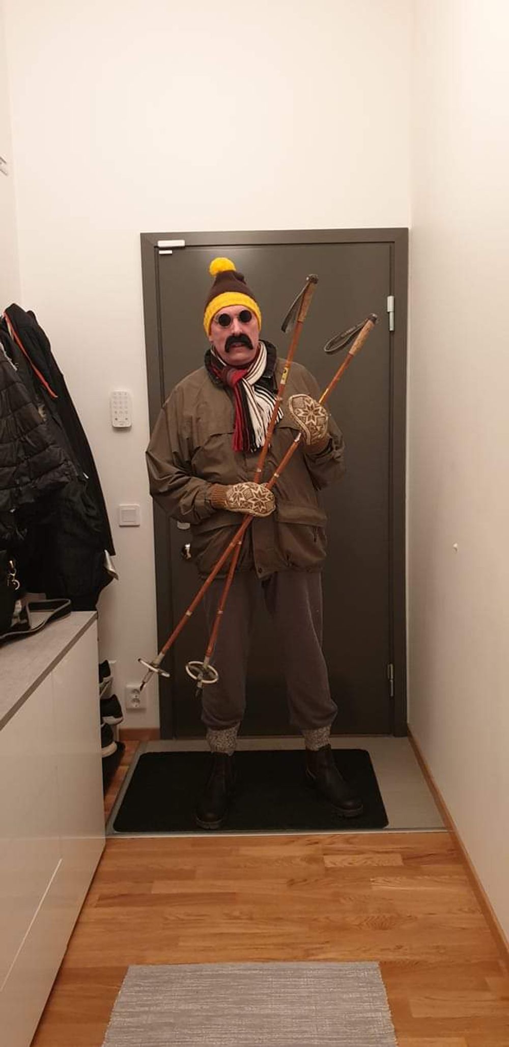 70-tals Svart Mustasch