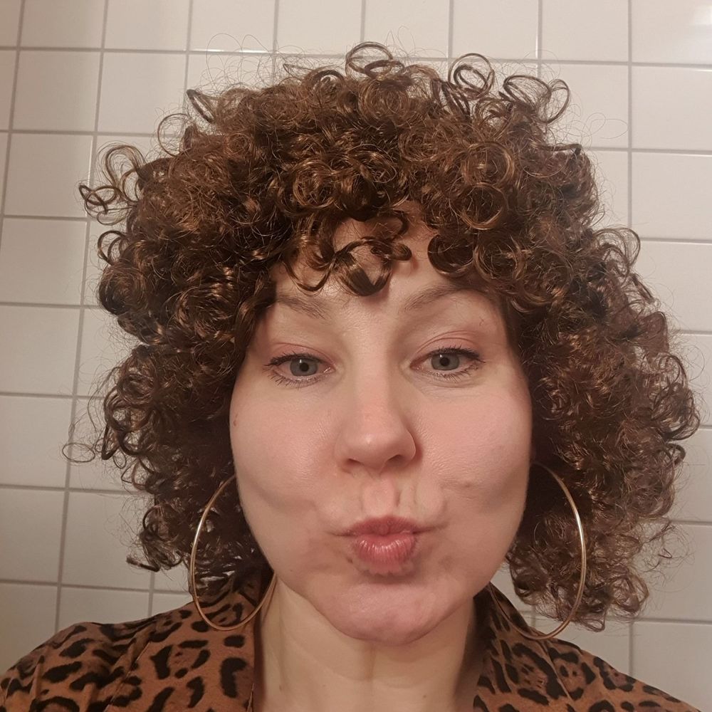 80-tals Permanent Brun Peruk