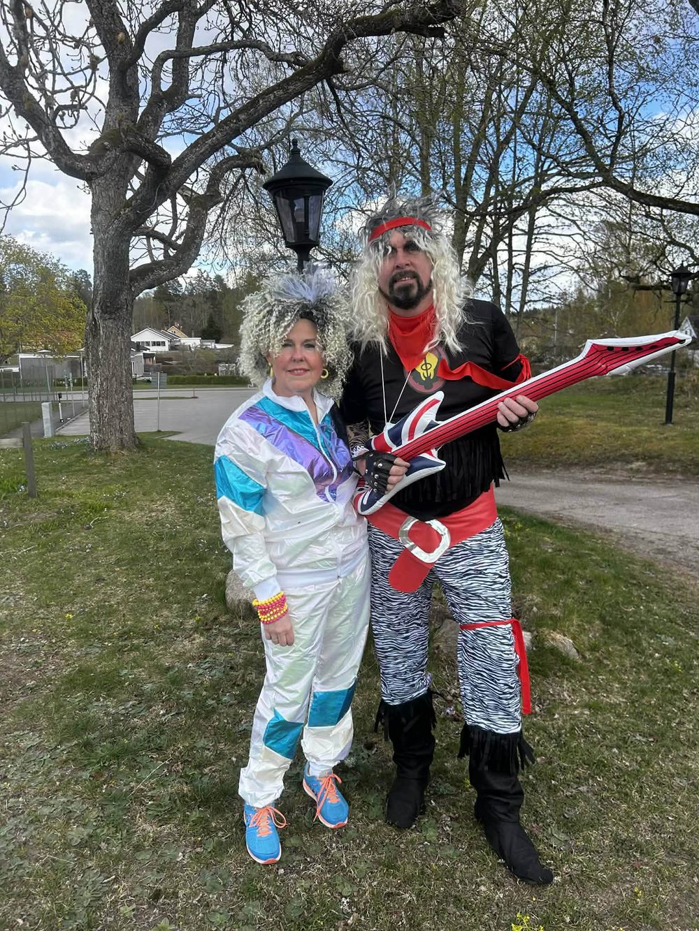 80-tals Hårdrockare Blond Peruk