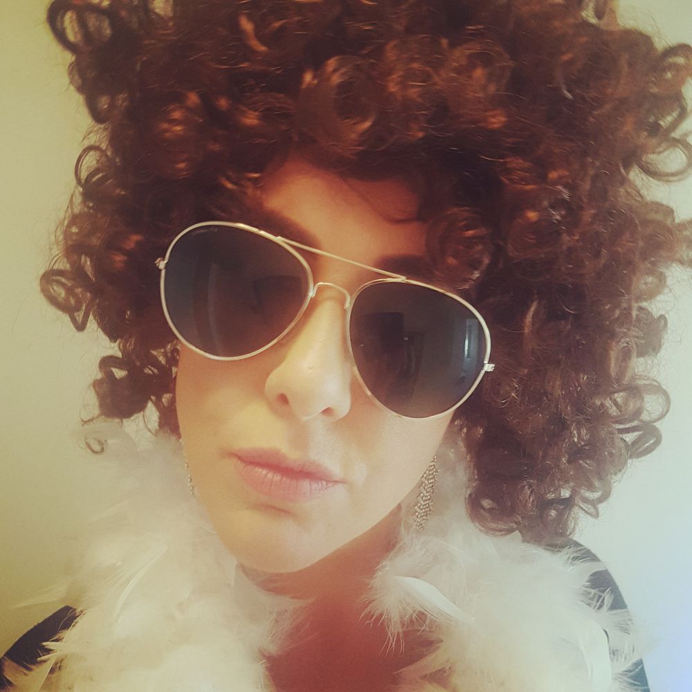80-tals Permanent Brun Peruk