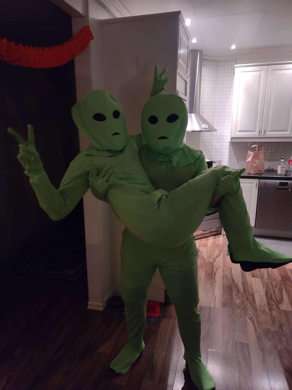 Alien Grønn Kostyme