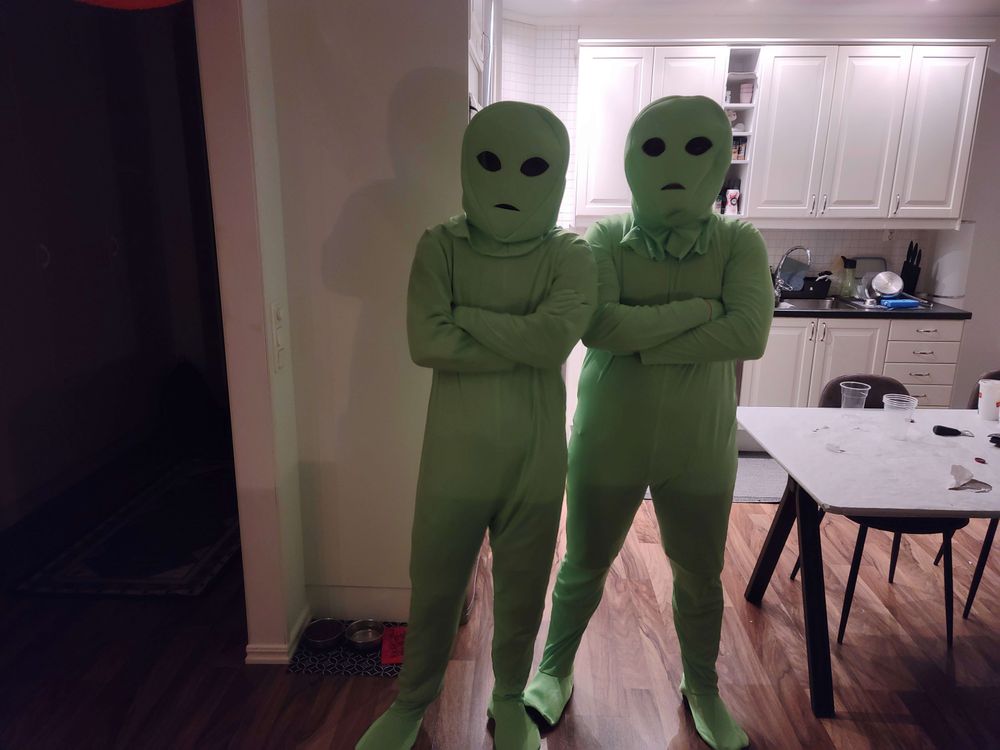 Alien Grønn Kostyme