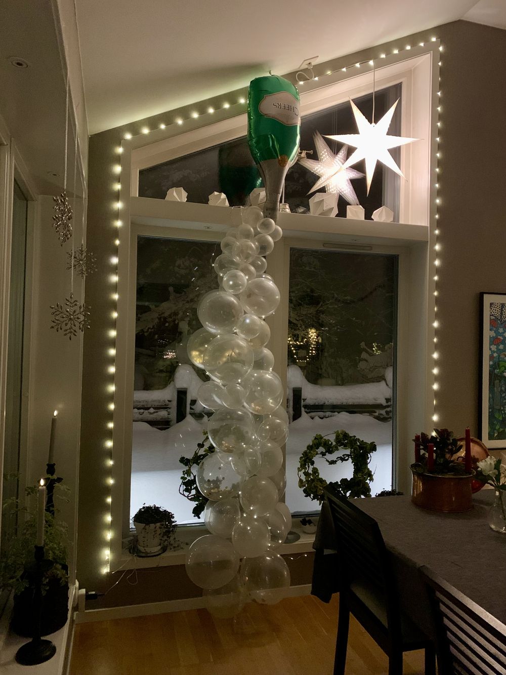 Ballongbue Kit Champagneflaske