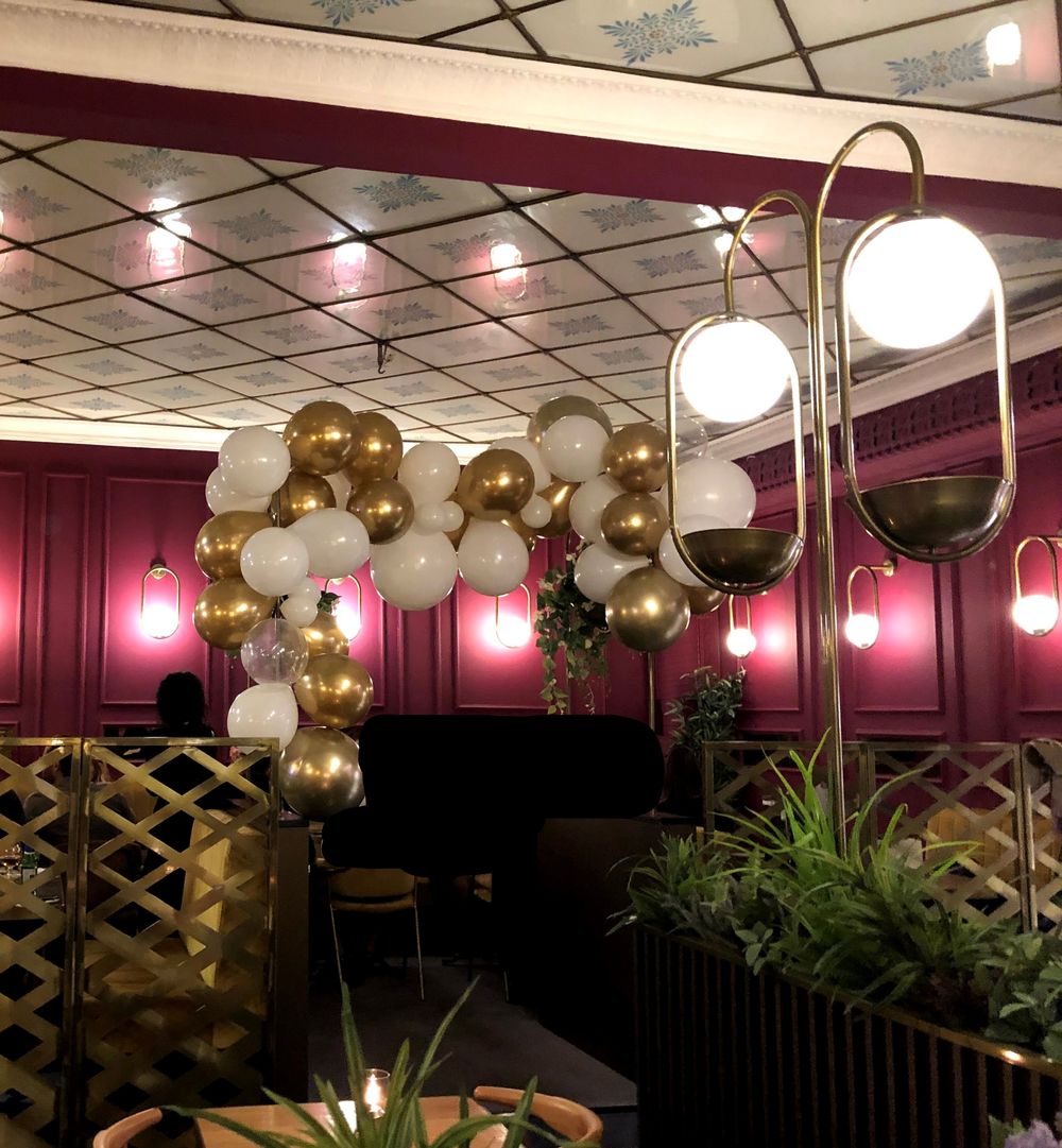 Ballongbåge Guld/Krom