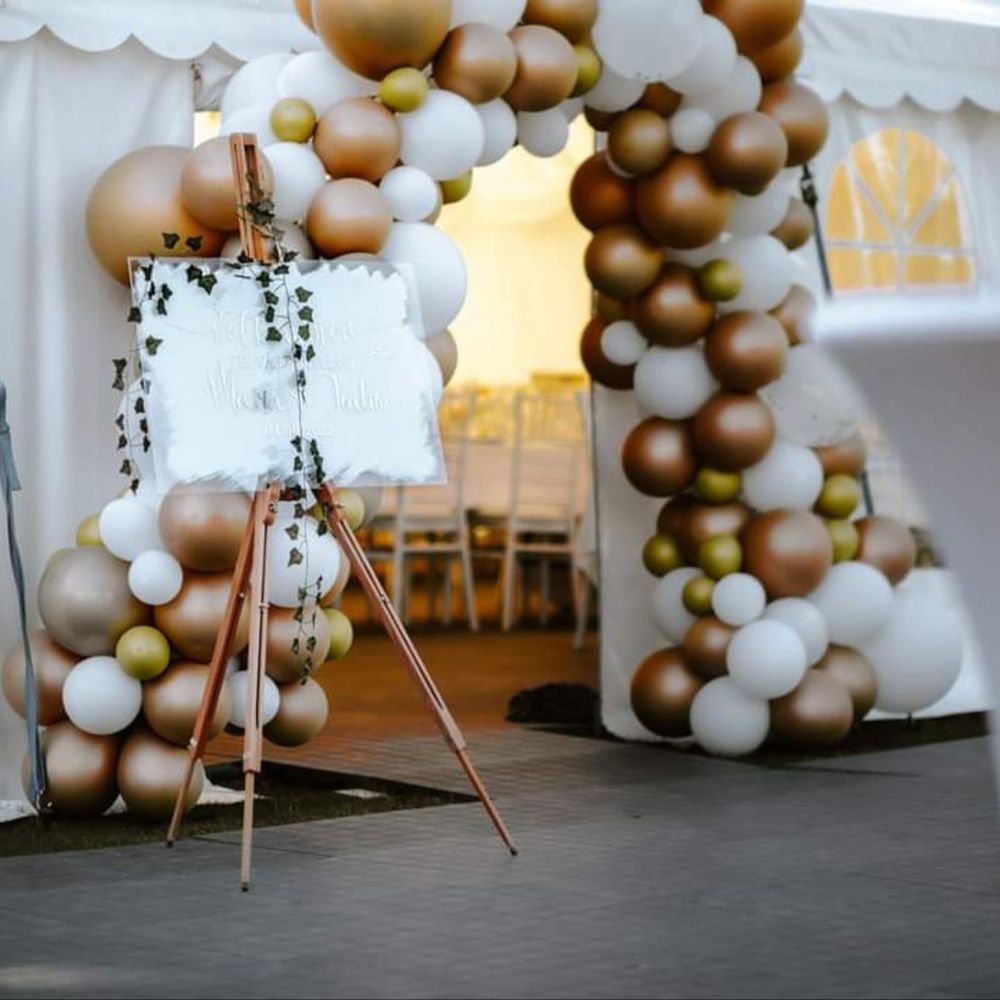 Ballongbåge Guld/Krom