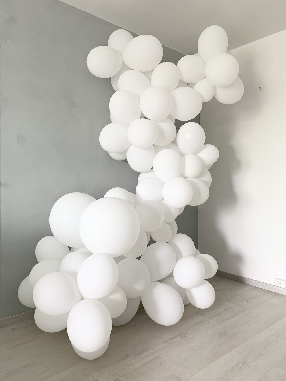 Ballonger Hvite Runde Store