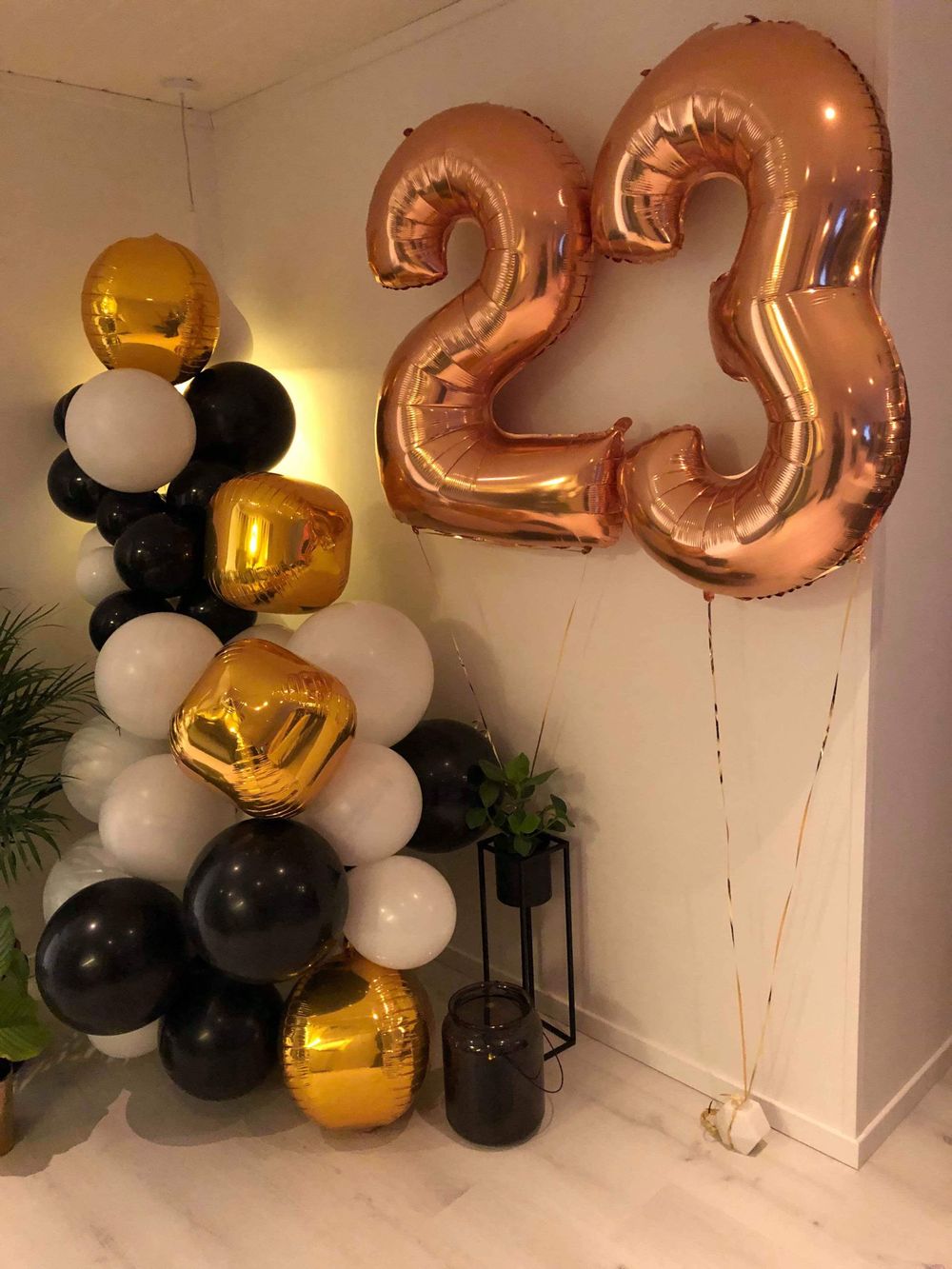 Ballonger Svarte Runde Store
