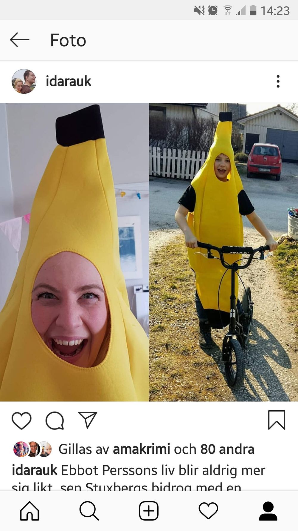 Banan Barnekostyme
