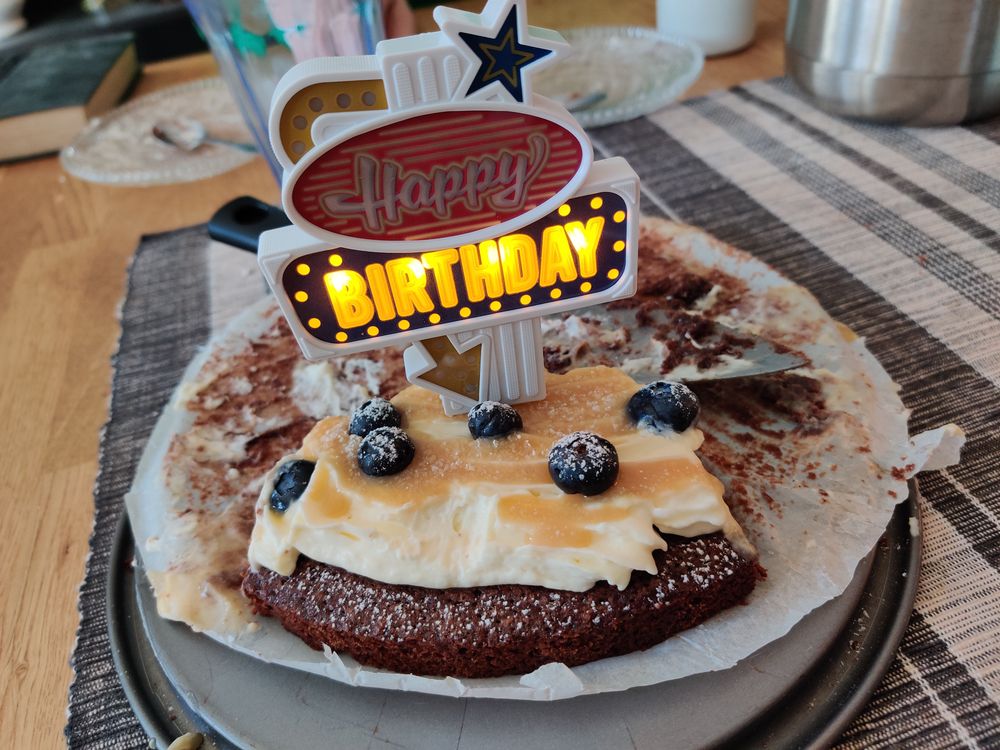 Blinkende Kakedekorasjon Happy Birthday