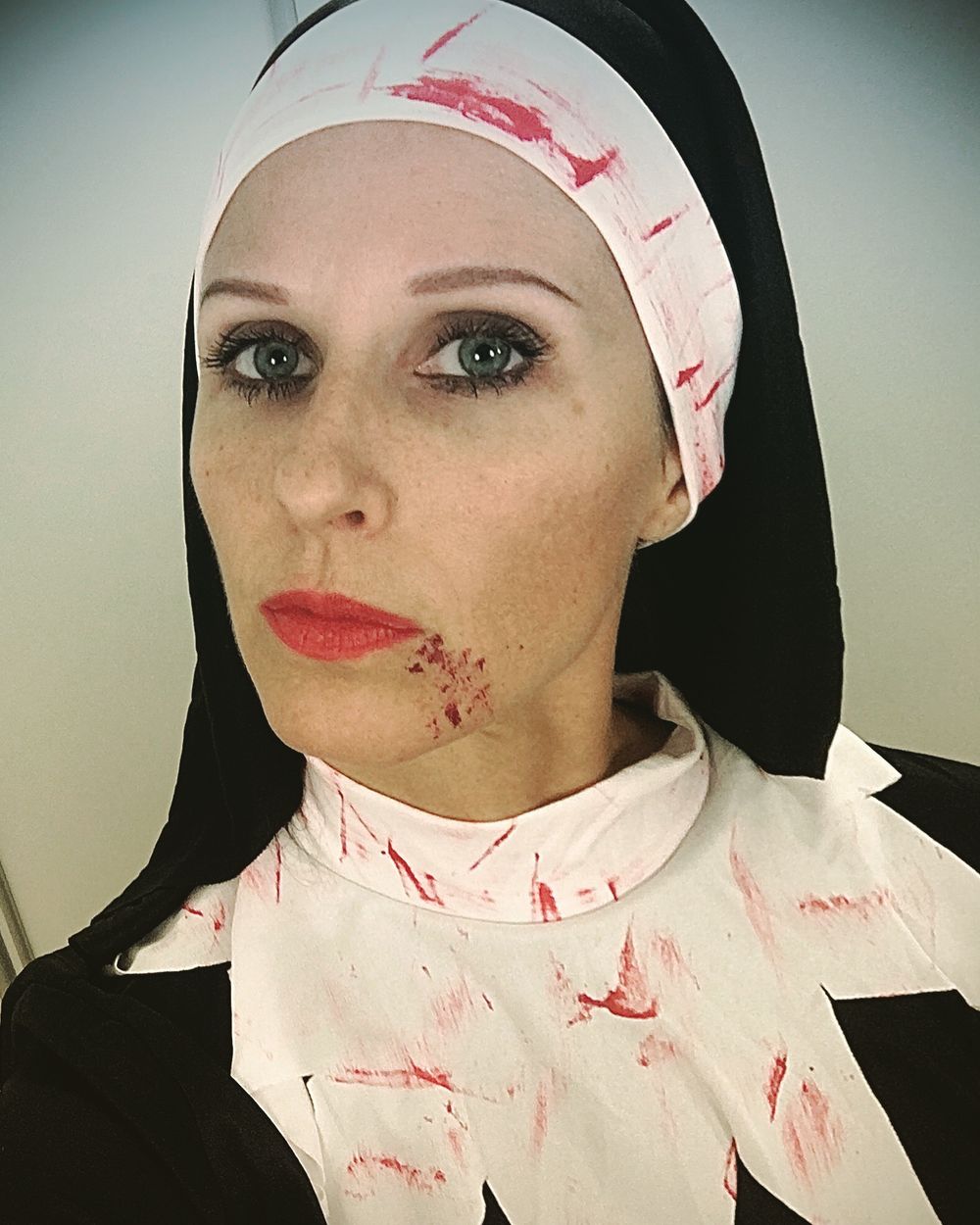 Blodig Nonne Kostume