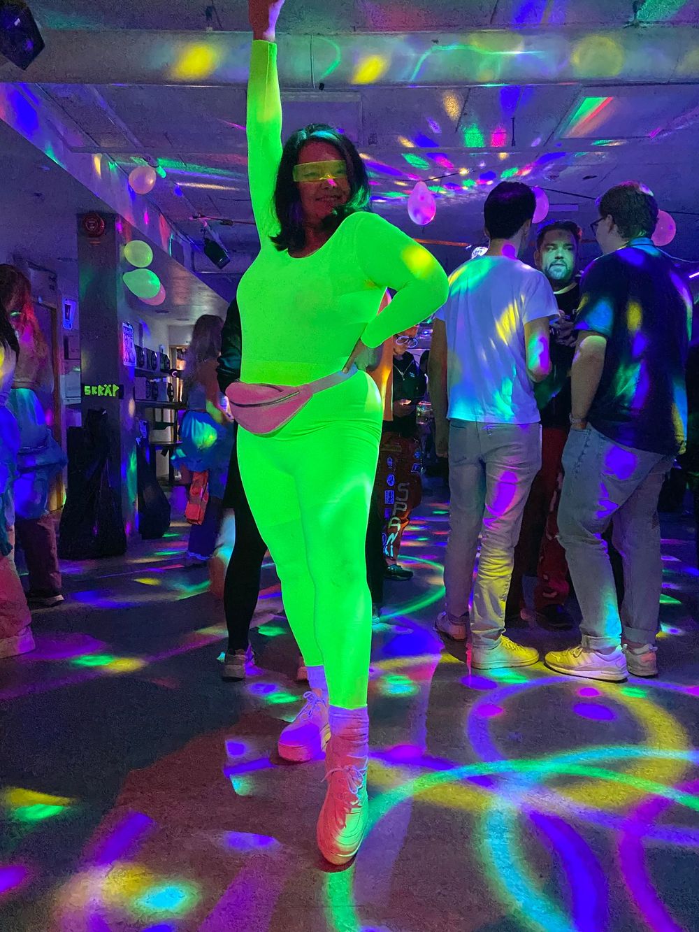 Bodysuit UV Neon Vihreä