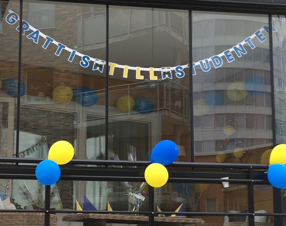 Bogstavsguirlande Grattis till Studenten