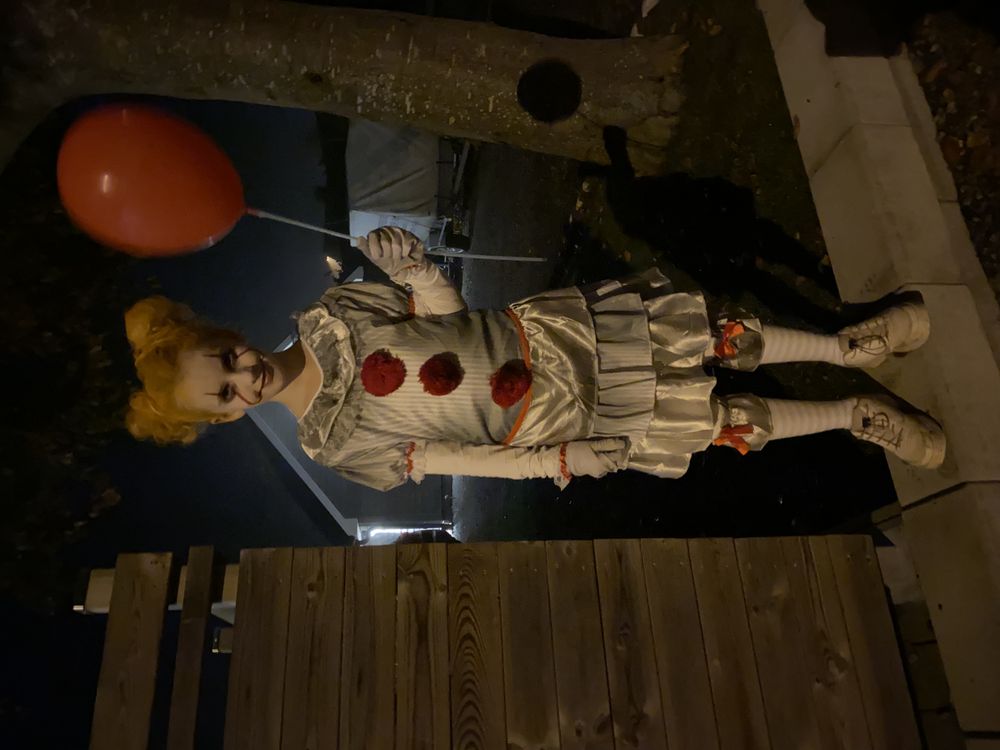 Carnevil Killer Clown Jente Drakt