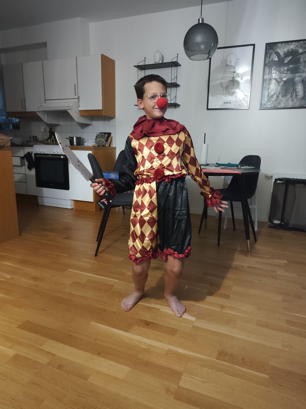 Clown Halloween Lasten Naamiaisasu