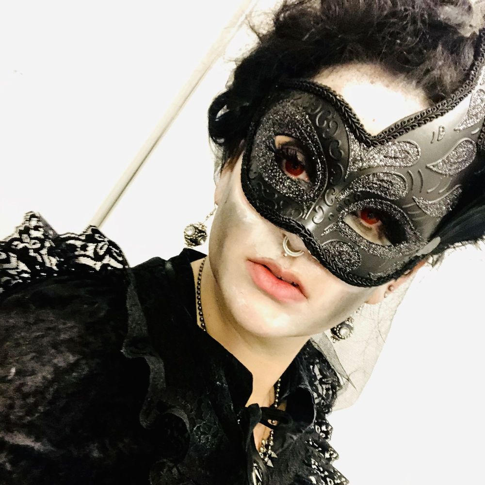 Colombina Svart Øyemaske