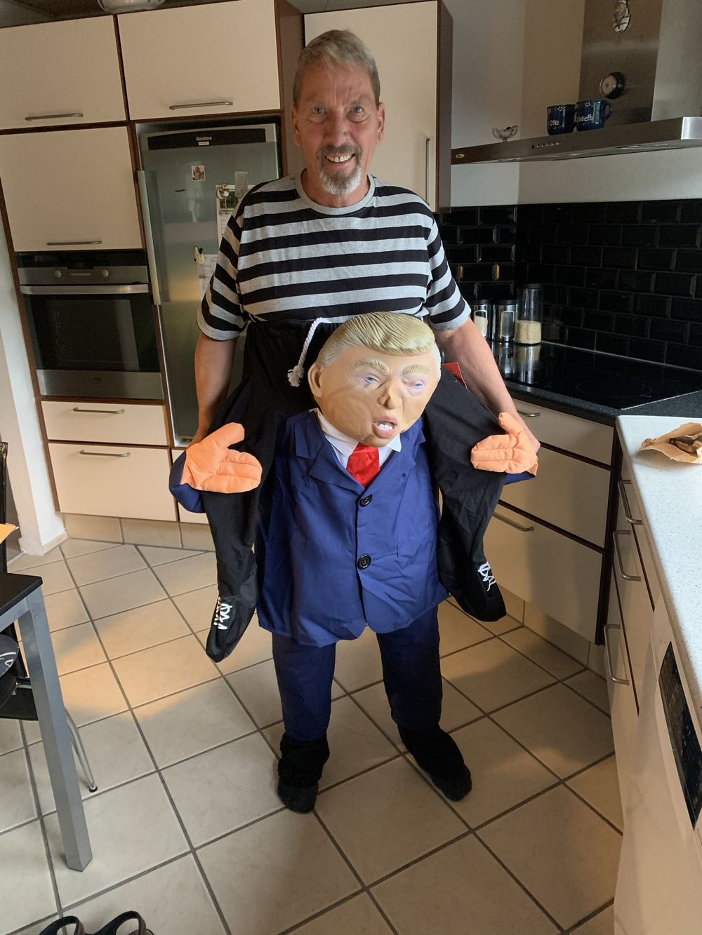 Amerikansk President Piggyback Kostyme