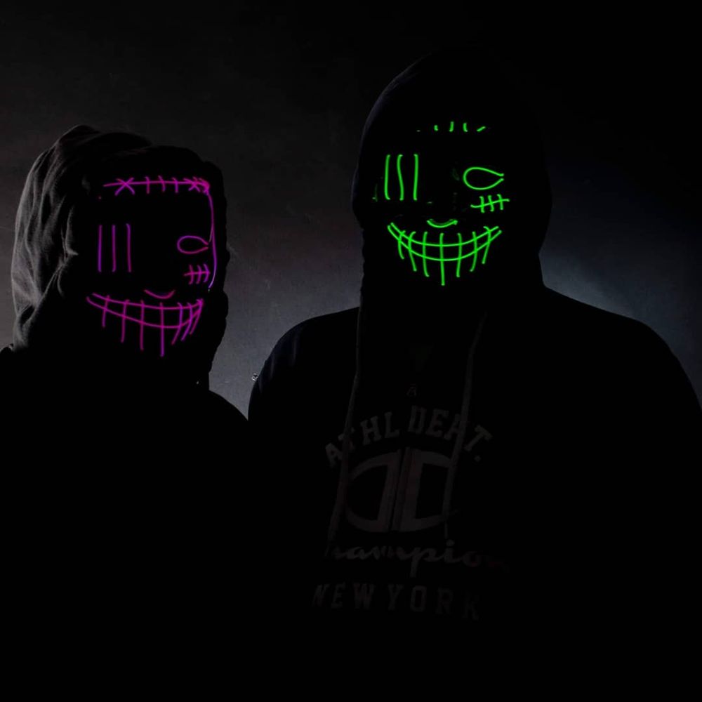 El Wire Purge 2 LED Mask
