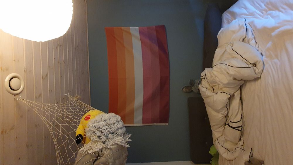 Lippu Auringonlasku Lesbian
