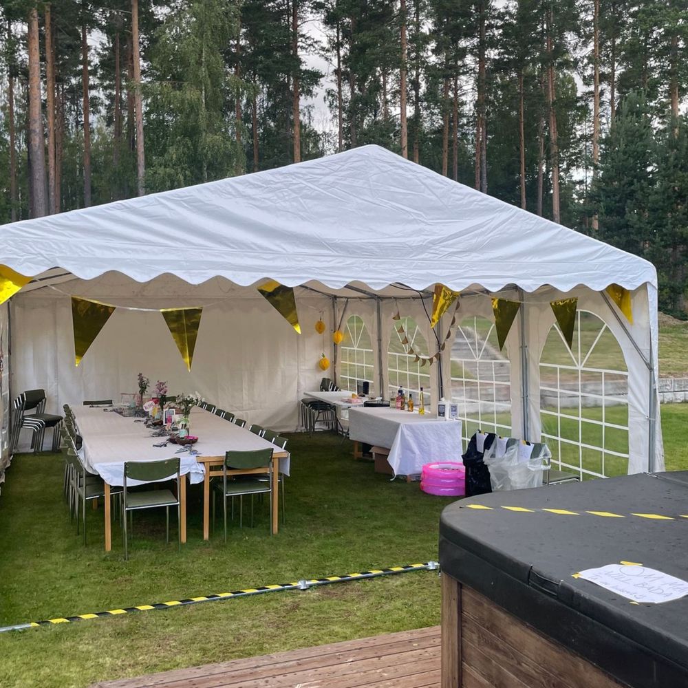 Vimpelguirlande Guldfarvet