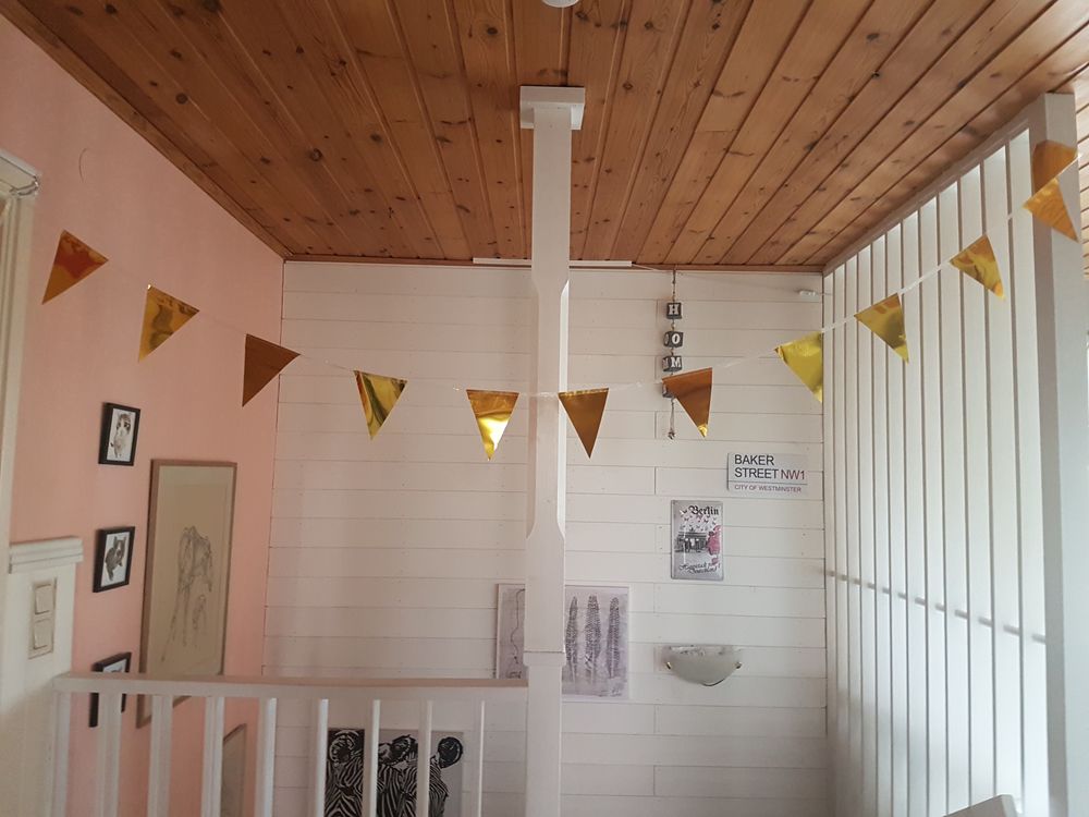 Vimpelguirlande Mini Guld
