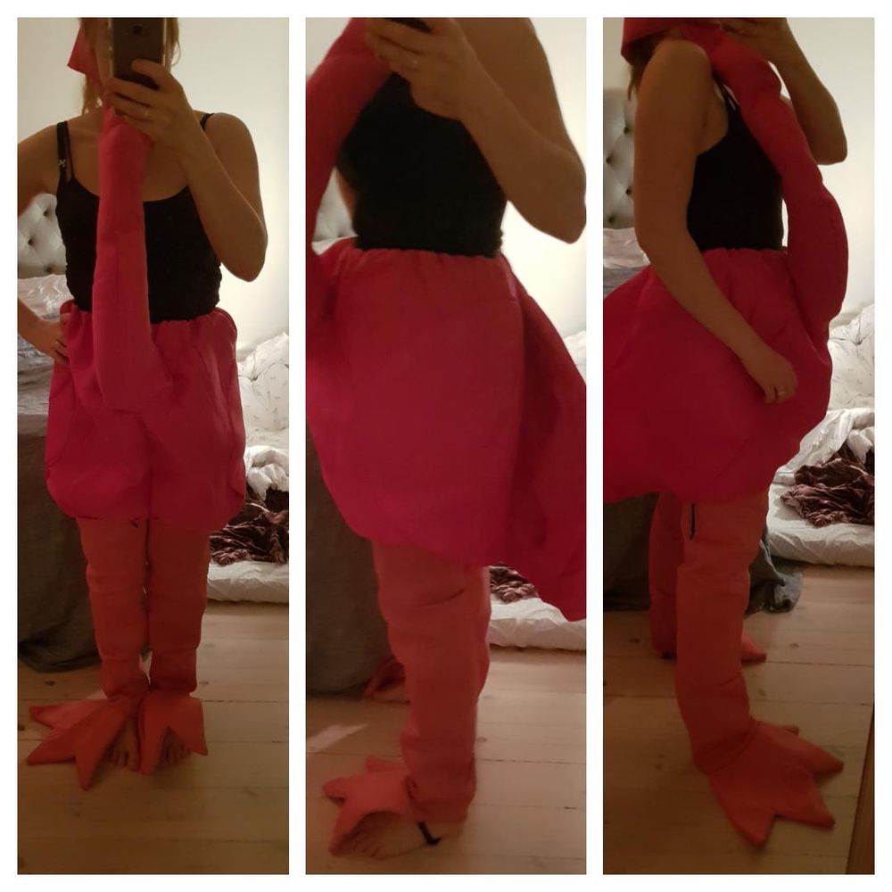 Flamingo Pinkki Naamiaisasu
